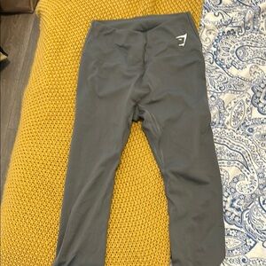 Gymshark training 7/8 leggings in charcoal grey, size medium